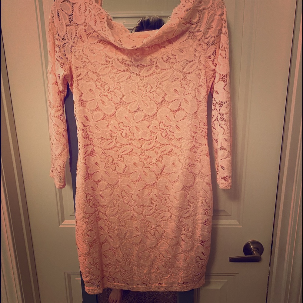 Pretty Pink Lace Dress